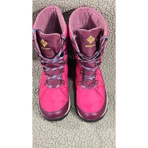 Women's Columbia Cascara Omni-Heat Waterproof Boots Dark Fuchsia Techlite Size 9